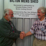 Bicton Men's Shed Opening June 2010